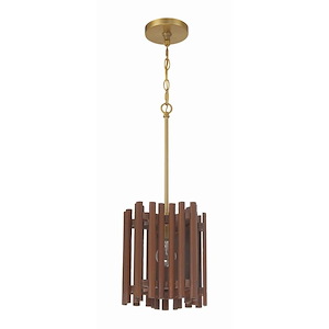 Freeform - 1 Light Pendant In Contemporary Style-23 Inches Tall and 9.5 Inches Wide