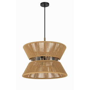 Serena - 6 Light Pendant-21.5 Inches Tall and 24.13 Inches Wide