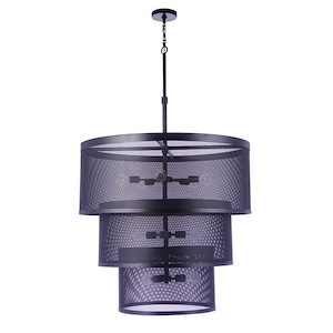 Mesh - 12 Light Pendant-53 Inches Tall and 36 Inches Wide