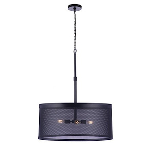 Mesh - 4 Light Pendant-34 Inches Tall and 28 Inches Wide - 1338150