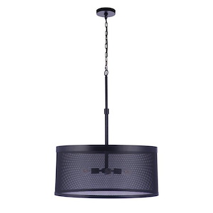 Mesh - 4 Light Pendant-34 Inch Tall and 28 Inch Wide - 1338150
