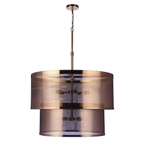 Mesh - 9 Light Pendant-45.25 Inches Tall and 36 Inches Wide