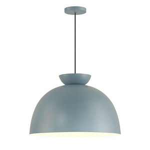 Ventura Dome - 1 Light Pendant In Contemporary Style-13.25 Inches Tall and 20 Inches Wide
