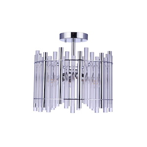 Reveal - 3 Light Semi-Flush Mount-15.63 Inches Tall and 16.38 Inches Wide - 1338157
