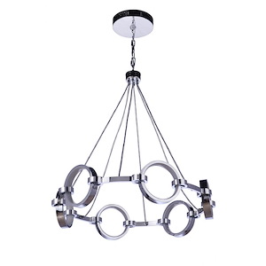 Context - 30W LED Chandelier In Contemporary Style-27.25 Inches Tall and 28 Inches Wide - 1324960