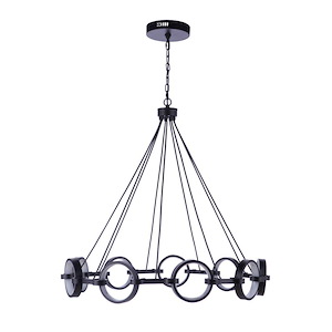 Context - 45W 9 LED Chandelier-35 Inch Tall and 36 Inch Wide - 1421336