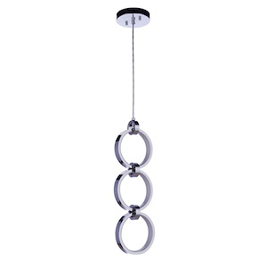 Context - 15W LED Pendant In Contemporary Style-21 Inches Tall and 5.13 Inches Wide - 1325007