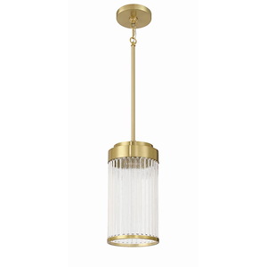 Whittley - 1 Light Pendant-12 Inch Tall and 6 Inch Wide - 1375007