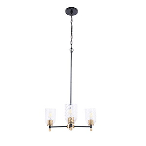 Council - 3 Light Chandelier-31 Inch Tall and 22 Inch Wide - 1431452