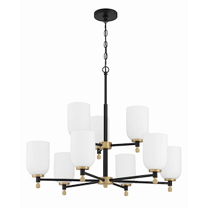 Council - 9 Light Chandelier-42 Inch Tall and 28.75 Inch Wide - 1363764