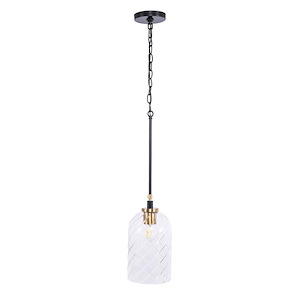 Council - 1 Light Pendant-13.5 Inch Tall and 7 Inch Wide - 1431456