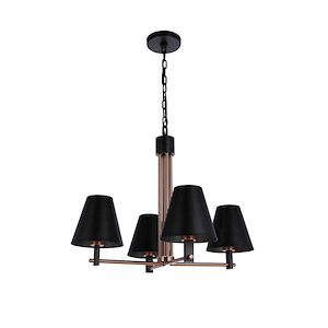 Blake - 4 Light Chandelier-19.25 Inch Tall and 24 Inch Wide - 1421338