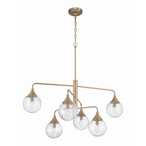 Reflection - 6 Light Chandelier-19.75 Inch Tall and 36 Inch Wide - 1421352