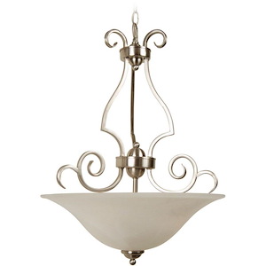 Cecilia 3 Light Inverted Pendant 25.5 Inch Tall and 18 Inch Wide - 1397216