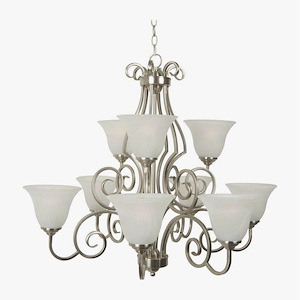 Cecilia - Nine Light Chandelier - 32 inches wide by 29 inches high - 1215783
