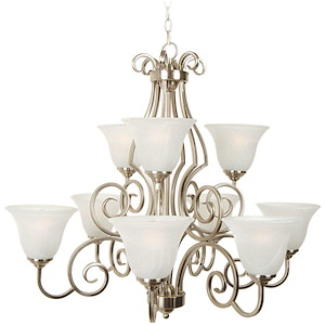 Cecilia - 9 Light Chandelier-29 Inch Tall and 32 Inch Wide - 1215783