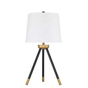 1 Light Tri-Pod Base Table Lamp-25.63 Inches Tall and 13.03 Inches Wide