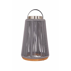 Sea Scape - 3W 1 LED Outdoor Rechargeable Table Lamp-22 Inch Tall and 13.13 Inch Wide - 1364117