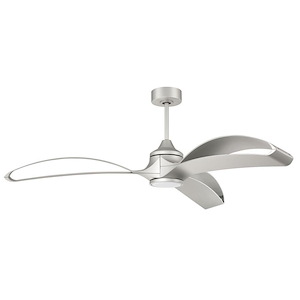 Bandeaux - 3 Blade Ceiling Fan with Light Kit In Contemporary Style-18.74 Inches Tall and 60 Inches Wide