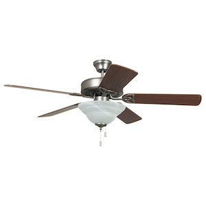 Builder Deluxe - 52 Inch 5 Blade Ceiling Fan with Bowl Light Kit - 1071807