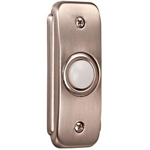 Recessed Door Bell Push Button - 2.88 inches wide by 1.25 inches high