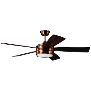 Braxton - Ceiling Fan with Light Kit in Transitional Style - 52 inches wide by 15.07 inches high