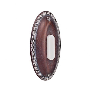 Surface Mount Oval Button-2.13 Inches Tall and 4.38 Inches Wide