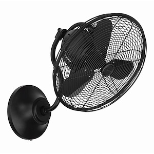 Bellows I - 3 Blade Wall Fan-19.18 Inches Tall and 14 Inches Wide