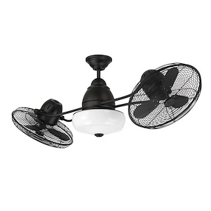 Bellows II - 6 Blade Ceiling Fan with Light Kit-17.5 Inches Tall and 48 Inches Wide - 1338165