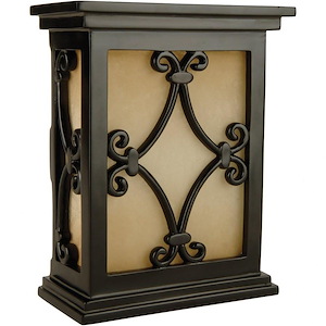 Hand-Carved Scroll Design Chime-10 Inches Tall and 12.25 Inches Wide