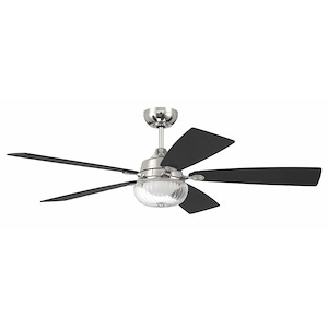 Chandler - 5 Blade Ceiling Fan with Light Kit In Traditional Style-16.37 Inches Tall and 52 Inches Wide