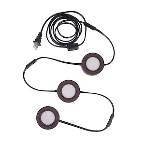 4W LED Under Cabinet Puck Light (Pack of 3)-1 Inches Tall and 2.75 Inche Wide