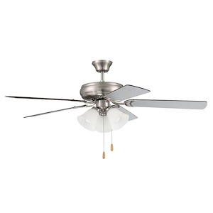 Decorator's Choice - 5 Blade Ceiling Fan with Light Kit-16.57 Inches Tall and 52 Inches Wide - 1338190