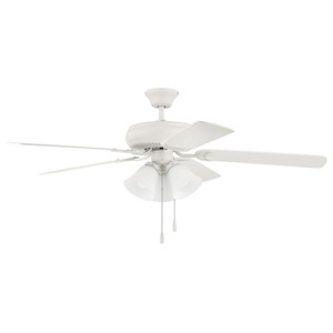 Decorator&#39;s Choice - 5 Blade Ceiling Fan with Light Kit-16.57 Inches Tall and 52 Inches Wide