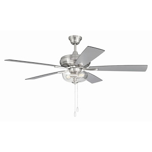 Eos - 5 Blade Ceiling Fan with Light Kit-17.44 Inch Tall and 52 Inch Wide - 1397235