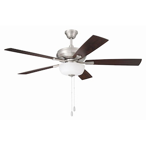 Eos - 5 Blade Ceiling Fan with Light Kit-17.44 Inch Tall and 52 Inch Wide - 1431491