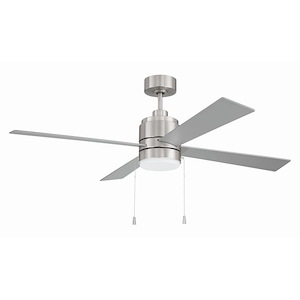 Mccoy - 4 Blade Ceiling Fan with Light Kit-16.46 Inch Tall and 52 Inch Wide - 1397237