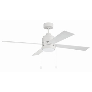 Mccoy - 4 Blade Ceiling Fan with Light Kit-16.46 Inch Tall and 52 Inch Wide - 1397237
