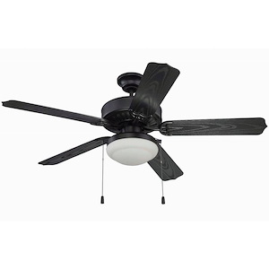 All- Ceiling Fan With Light Kit in Outdoor Style - 52 inches wide by 18.41 inches high