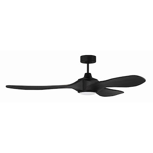 Envy - 3 Blade Ceiling Fan with Light Kit In Contemporary Style-14.34 Inches Tall and 60 Inche Wide - 1379410