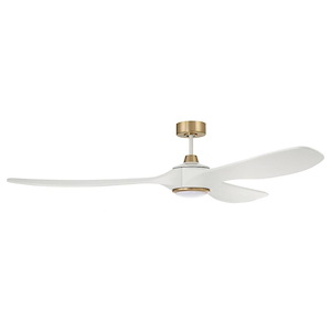 Envy - 3 Blade Ceiling Fan with Light Kit-14.5 Inches Tall and 72 Inches Wide - 1338192