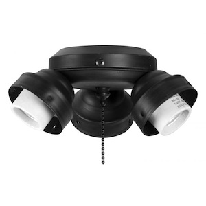 Universal - 25.5W 3 LED Medium Base Fitter - 6.5 inches wide by 3 inches high
