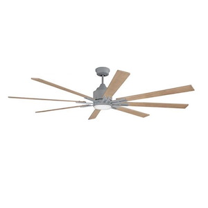 Fleming - Ceiling Fan with Light Kit in Contemporary-Outdoor Style - 70 inches wide by 15.64 inches high