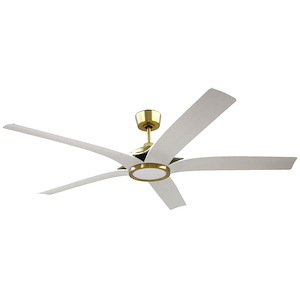 Fonz - 5 Blade Ceiling Fan with Light Kit-14.19 Inch Tall and 65 Inch Wide - 1421374