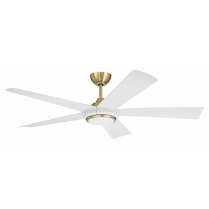 Frye - 5 Blade Ceiling Fan with Light Kit-12.76 Inch Tall and 52 Inch Wide - 1421376