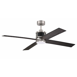 Gregory - 4 Blade Ceiling Fan with Light Kit-16.1 Inches Tall and 56 Inches Wide