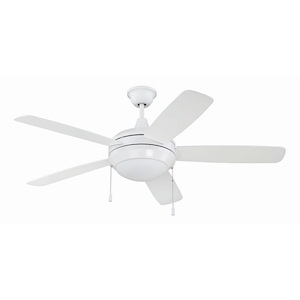 Helios - Ceiling Fan with Light Kit in Contemporary Style - 52 inches wide by 17.28 inches high