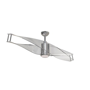 Illusion - Ceiling Fan with Light Kit in Contemporary Style - 56 inches wide by 15.73 inches high