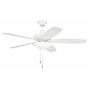 Jamison - Ceiling Fan with Light Kit in Transitional Style - 52 inches wide by 17.95 inches high
