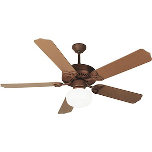 Outdoor Patio - Ceiling Fan with Light Kit - 52 inches wide by 6.5 inches high